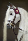 Dapple Grey Rivelin Rocking Horse Head Detail from The Ringinglow Rocking Horse Company